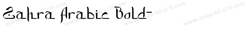 Zahra Arabic Bold字体转换